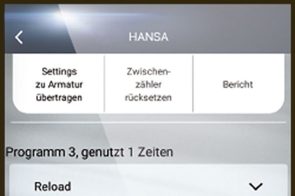 Mit der kostenlosen Hansa-Connect App lassen sich die unterschiedlichen Programme schnell und einfach individualisieren.
