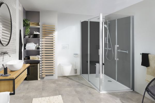 Mit Roth Vinata ist der Austausch einer Badewanne gegen eine komfortable Dusche innerhalb kürzester Zeit möglich. 