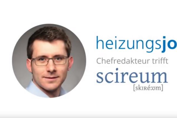 HeizungsJournal-Chefredakteur im Video-Interview mit Michael Haufler von scireum