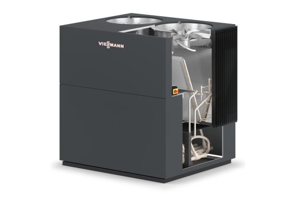 Eine Luft/Wasser-Wärmepumpe Vitocal 300-A Pro.