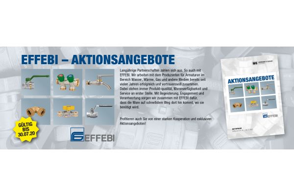 Werbung für Effebi-Aktionsangebote im W&S Aktions-Markenheft.