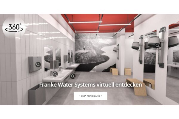 Screenshot des virtuellen 360°-Rundgangs von Franke.