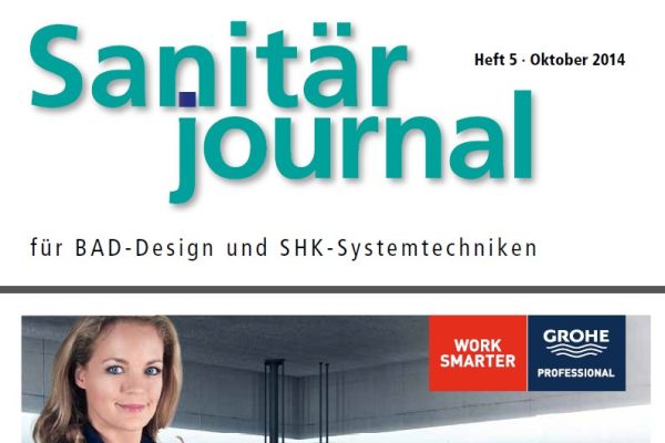 SanitärJournal – Heft 5, Oktober 2014 SanitärJournal – Heft 5/2014 SanitärJournal – Heft 5, Oktober 2014 SanitärJournal – Heft 5/2014