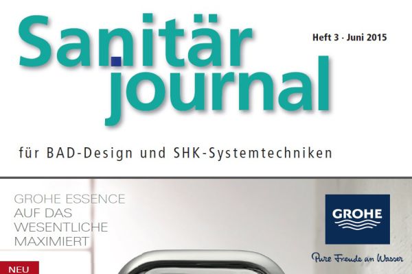 SanitärJournal – Heft 3, Juni 2015 SanitärJournal – Heft 3/2015 SanitärJournal – Heft 3, Juni 2015 SanitärJournal – Heft 3/2015