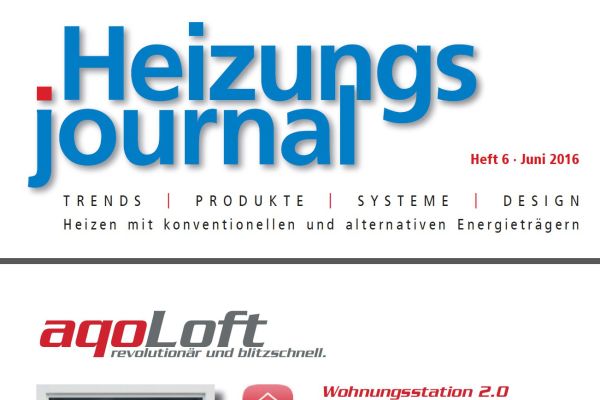 HeizungsJournal – Heft 6, Juni 2016 HeizungsJournal – Heft 6/2016 HeizungsJournal – Heft 6, Juni 2016 HeizungsJournal – Heft 6/2016