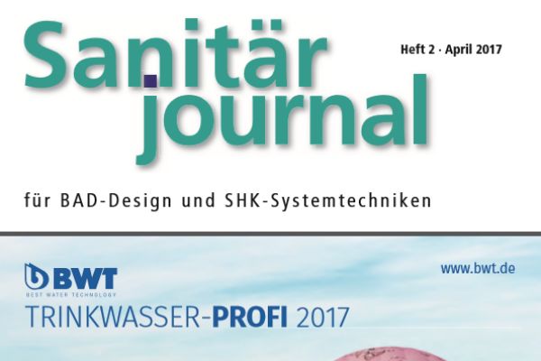 SanitärJournal - Heft 2, April 2017 SanitärJournal - Heft 2/2017 SanitärJournal - Heft 2, April 2017 SanitärJournal - Heft 2/2017