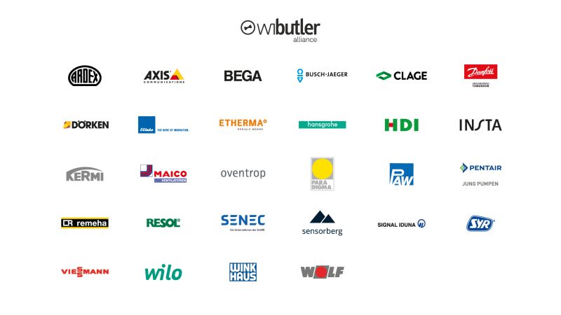 Mehrere Logos von verschiedenen Unternehmen.