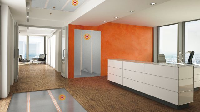 Verwarmingsfolies Blik in een appartement met een open plattegrond.