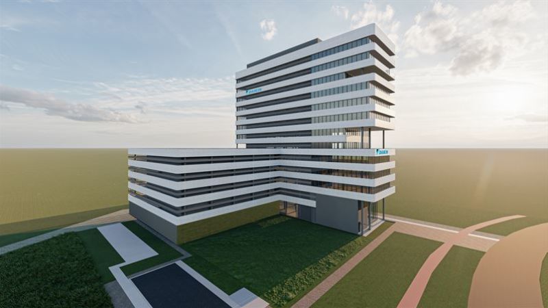 Modell des EMEA Development Centers von Daikin in Genf.