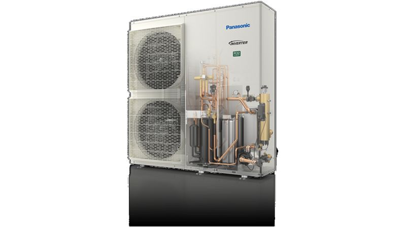 Abbildung: Luft/Wasser-Wärmepumpen T-CAP Monoblock J-Serie von Panasonic Marketing Europe.
