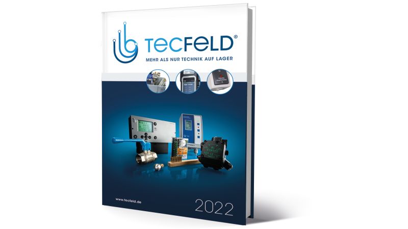 Das Bild zeigt das Cover des Tecfeld Katalogs.