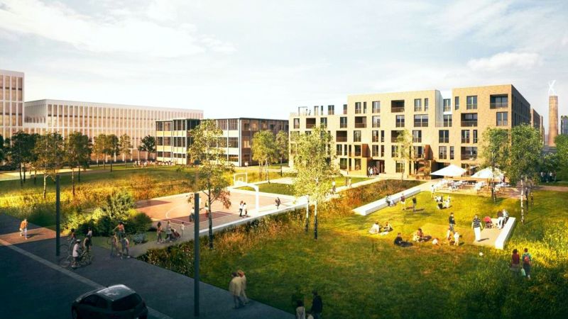 Abbildung: Kaiserslautern will angesichts der dominanten Lage zwischen Technischer Universität und Innenstadt bis 2029 einen völlig neuen, zukunftsfähigen und nachhaltigen Stadtteil auf diesem Boden errichten.