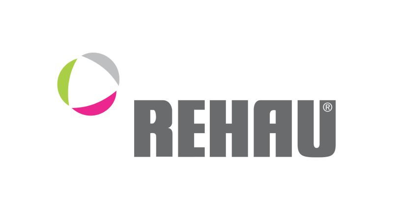 Das Bild zeigt das REHAU-Logo.