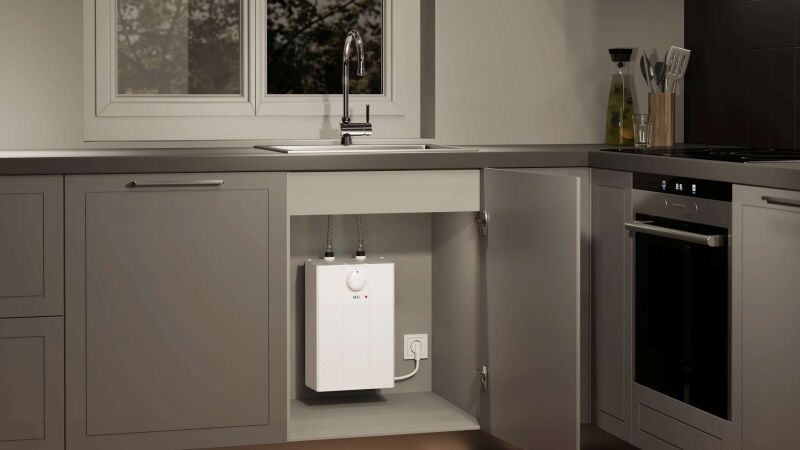 Praktisch und kompakt: 5-Liter-Kleinspeicher als Warmwasserquelle an der Küchenspüle