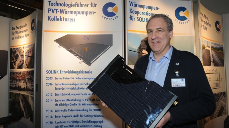 Der PVT-Kollektor „Solink“ der Consolar Solare Energiesysteme GmbH ist europaweit bereits in 1.500 Anlagen im Einsatz, berichtete Geschäftsführer Andreas Siegemund.