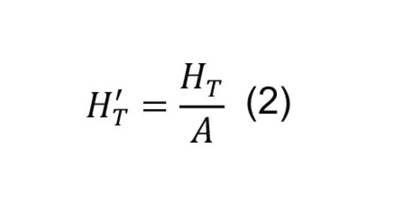 Spezifischer Transmissionswärmeverlust, Gleichung (2).