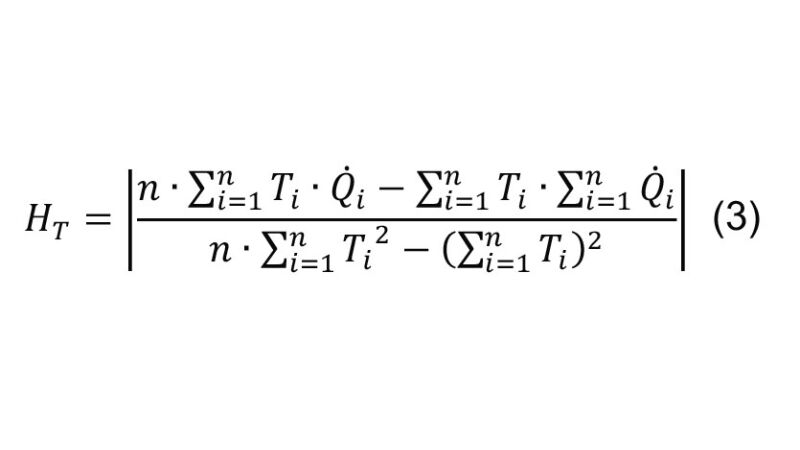 Gesuchter Transmissionswärmeverlust, Gleichung (3).