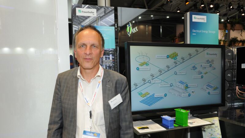 Stephan Lux, Projektleiter und Experte für Batteriesystemtechnik am Fraunhofer-Institut für Solare Energiesysteme ISE in Freiburg, gab Einblicke in Trends der Batterietechnologien.