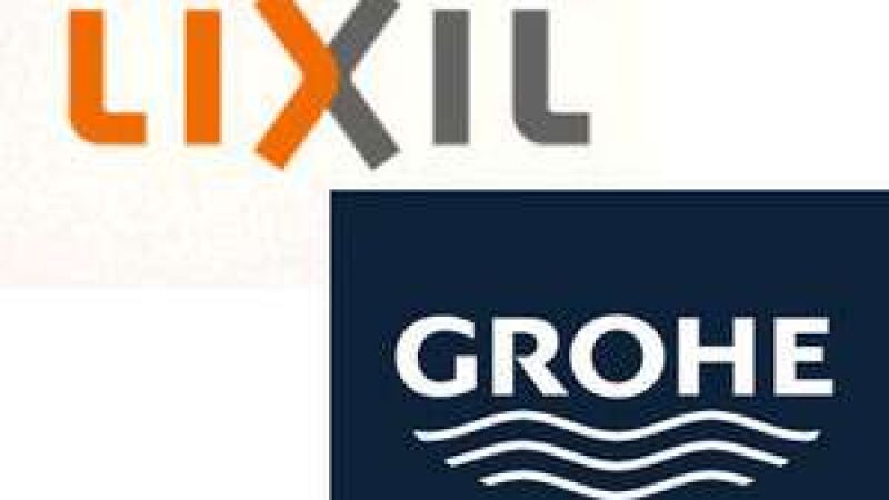 Das Bild zeigt das LIXIL- und Grohe-Logo.