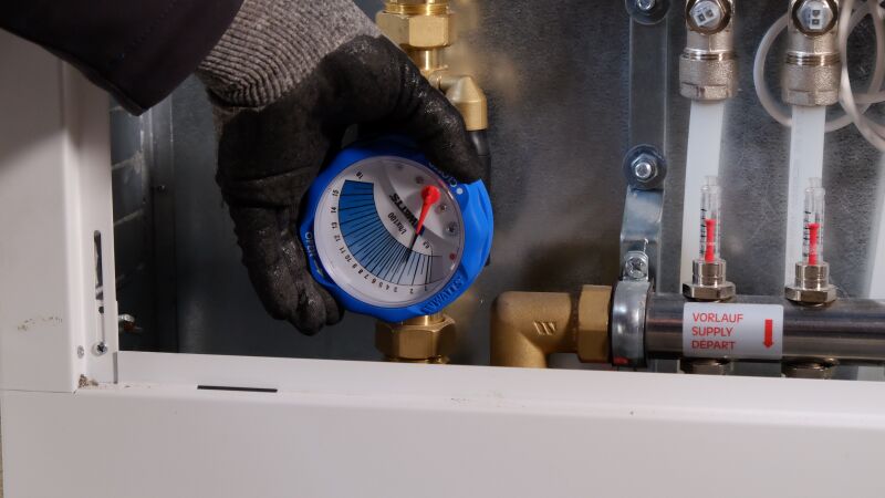 Das Abgleichventil „iDROSET CF“ ermöglicht es dem Heizungsinstallateur mittels optischer Anzeige, den hydraulischen Abgleich in kürzester Zeit durchzuführen.
