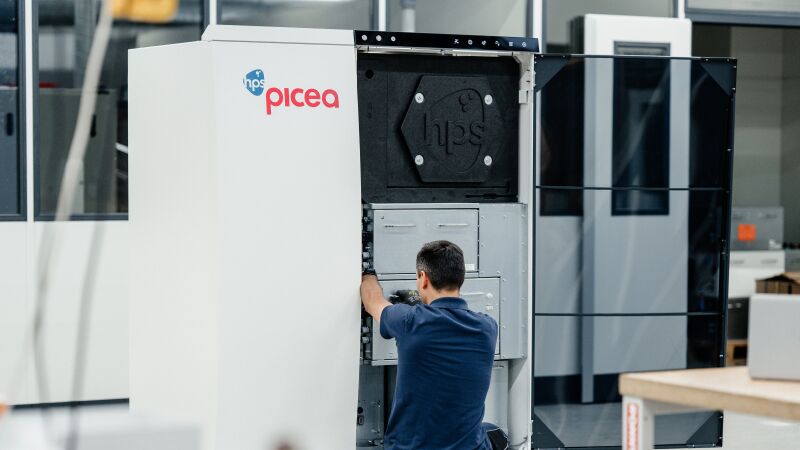 Die Prototyp-Produktion der neuen picea-Produktgeneration im neuen Forschungs- und Entwicklungsstandort von HPS in Berlin-Niederschöneweide.