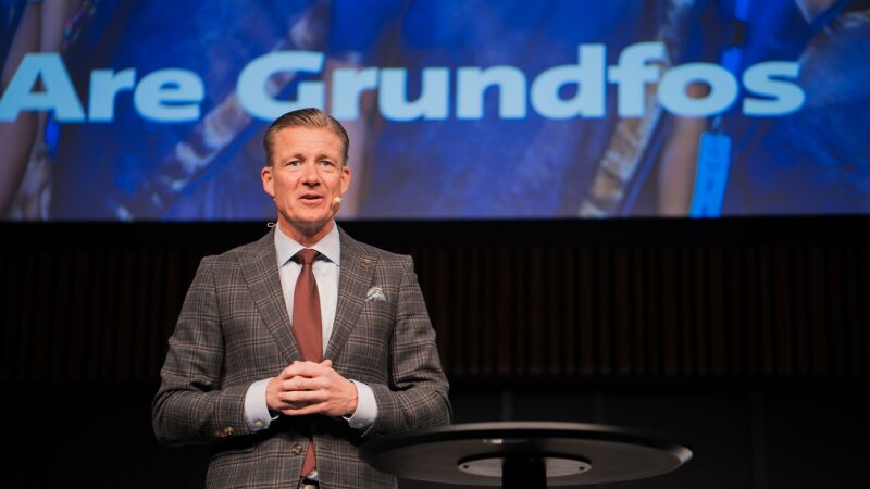 Das Bild zeigt Poul Due Jensen, Konzernpräsident und CEO bei Grundfos.