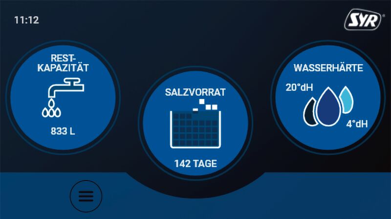 Das Bild zeigt das Display der Anlage.