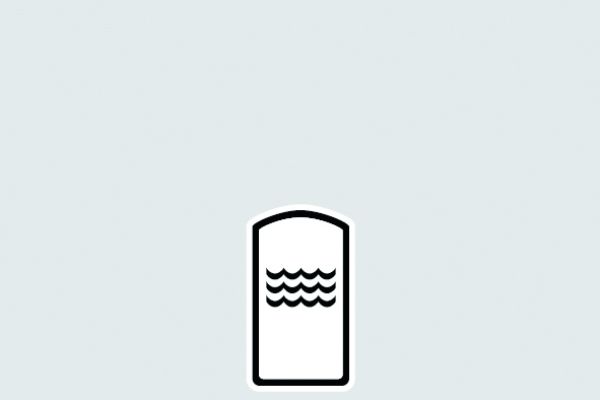 Das Symbol für Warmwasserspeicher.