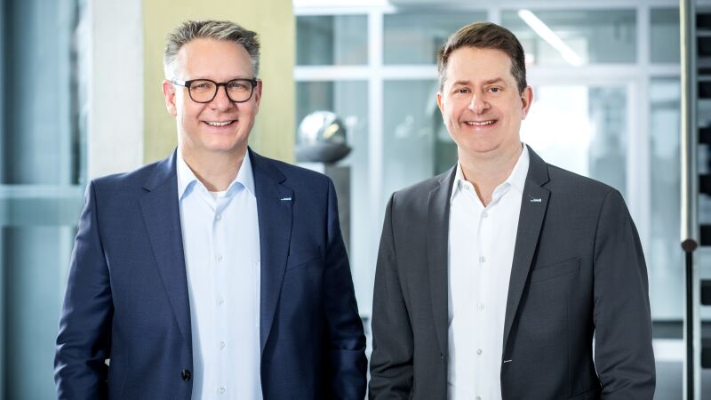 Das Bild zeigt die neue wedi-Doppelspitze: Fabian Rechlin (links) und Andreas Fürer.