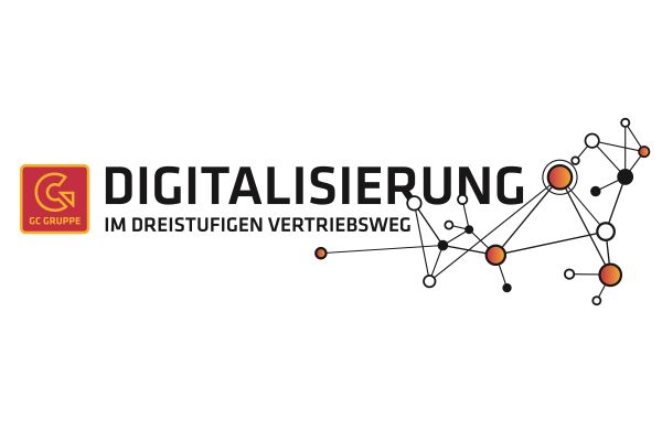 Logo der GC-Gruppe zur Digitalisierung im dreistufigen Vertriebsweg.