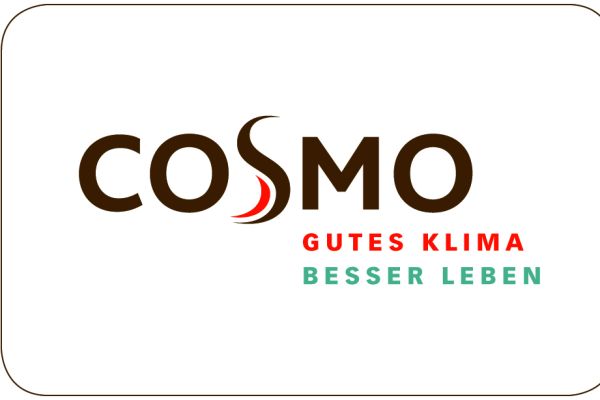 Das Bild zeigt das Firmenlogo von Cosmo.