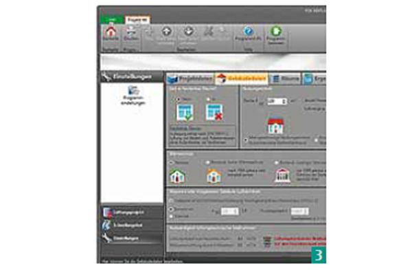 Screenshot der Software von FGK.
