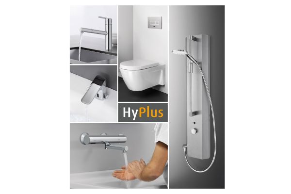 Die intelligente Freispül- Automatik „HyPlus“ findet  in unterschiedlichen Sanitär bereichen Anwendung. 