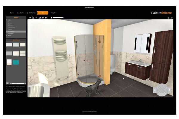 Räume von überall aus in  3D planen und gestalten:  Die App „Palette@Home“ von  Palette CAD macht es möglich.