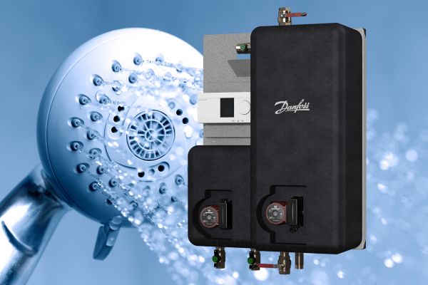Das Bild zeigt das kompakte Durchfluss-System „ThermoDual FLS Combi“ von Danfoss.