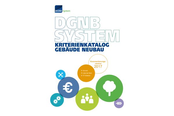 Das Cover der Kommentierungsversion des DGNB-System-Kriterienkatalogs.