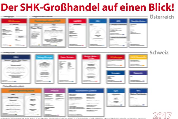Die Infografik über den SHK-Fachgroßhandel in Österreich und der Schweiz.
