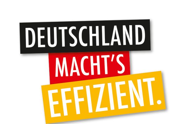 Das Logo der Kampagne Deutschland macht's effizient.