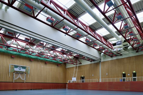 Eine Sporthalle in Wedau.
