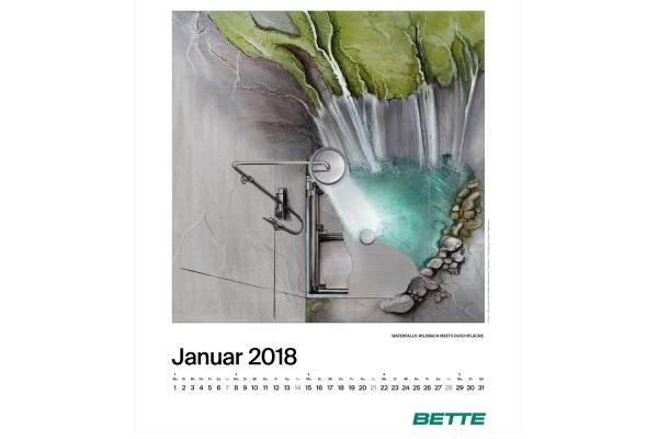 Das Bild zeigt den Bette-Kalender 2018.