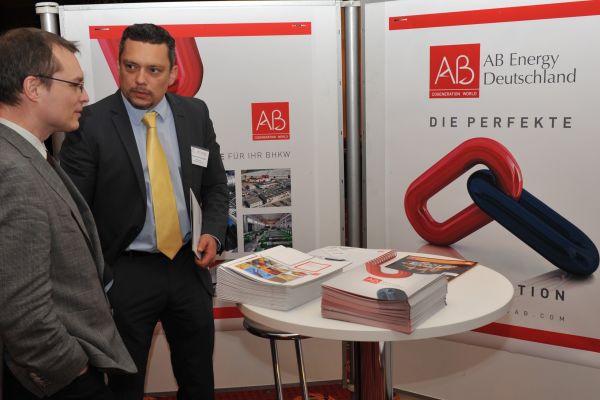 Stand von AB Energy Deutschland auf der Fachausstellung.