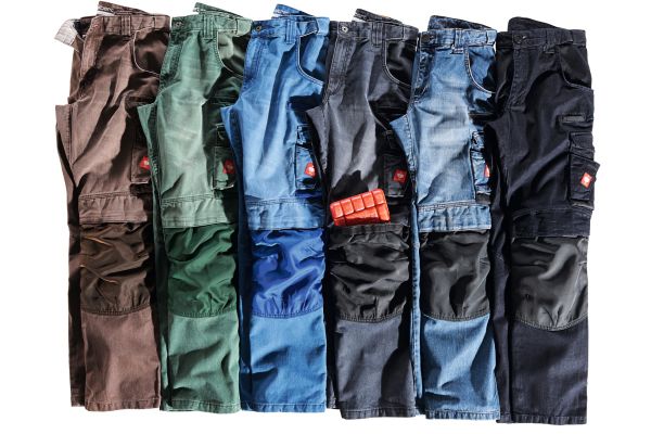 Klassische Denim-Jeans in vielen Farben - coole Berufskleidung.