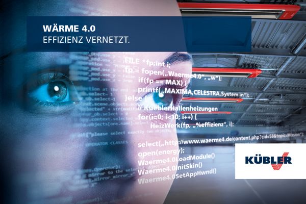 Key Visual der Kübler GmbH für die Strategie WÄRME 4.0.