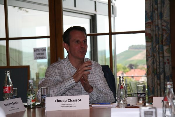 Claude Chassot, Business Development bei Trimble Switzerland/Plancal beim Expertentreff 