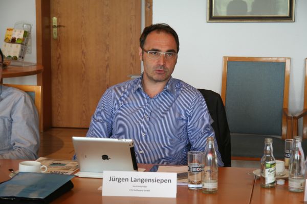 Jürgen Langensiepen, Vertriebsleiter bei ETU Software beim Expertentreff 