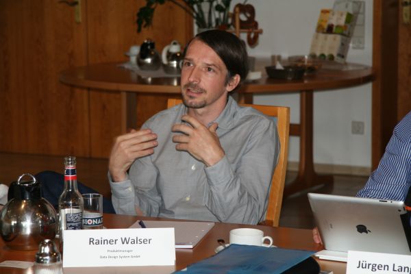 Rainer Walser, Produktmanager bei Data Design System beim Expertentreff 