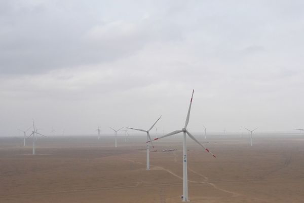 Windkraftpark in China.