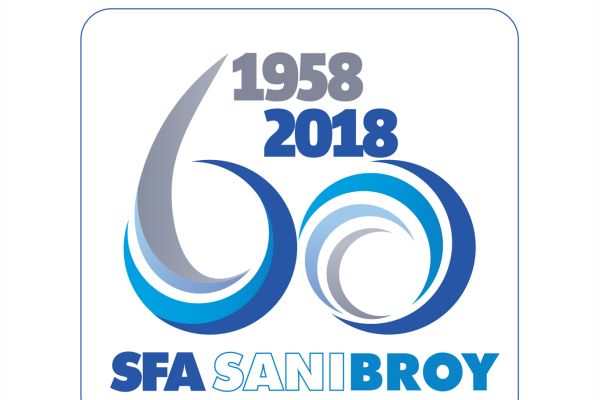 Das Bild zeigt das Logo zum 60-jährigen Bestehen von SFA.