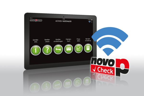 Das Bild zeigt die Novopress-App.