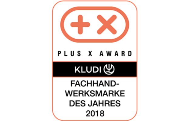 Das Bild zeigt das Logo des „Plus X Award“